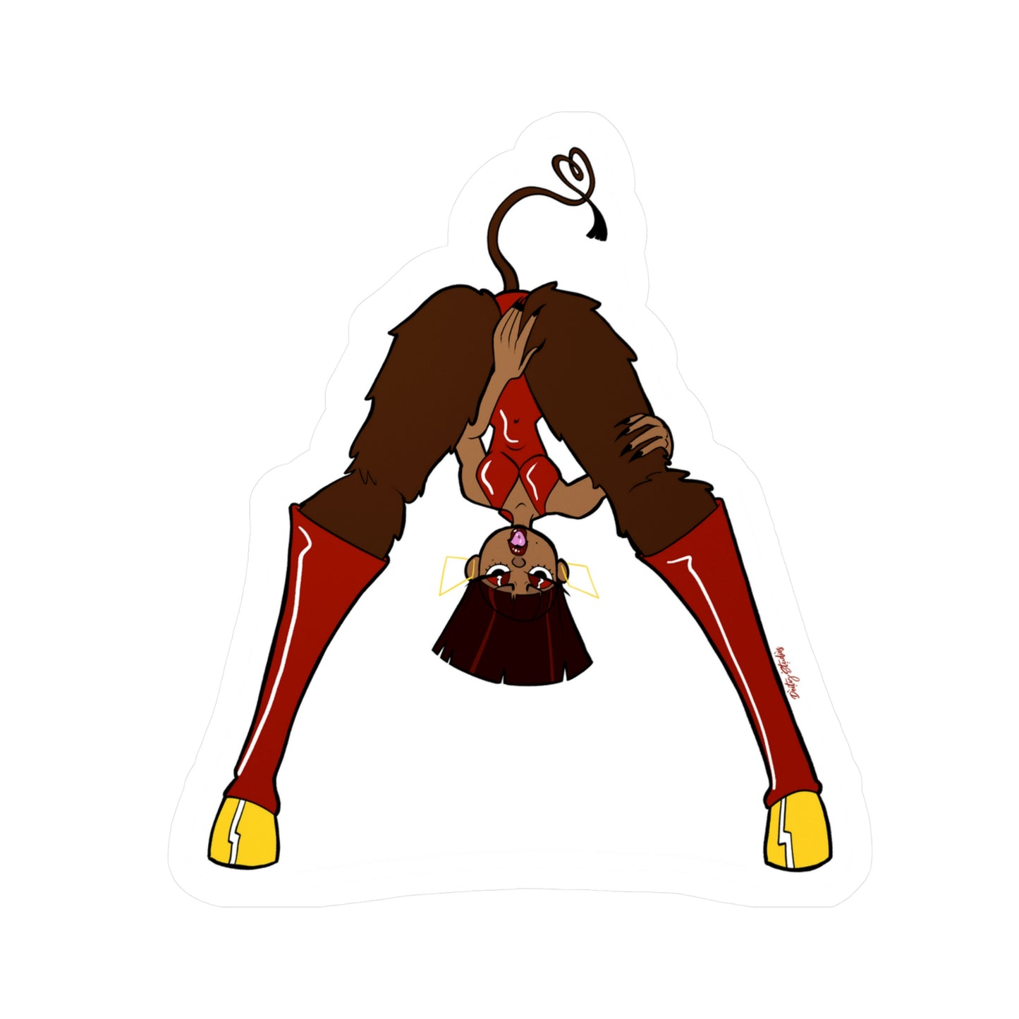 Donkey Lady Sticker